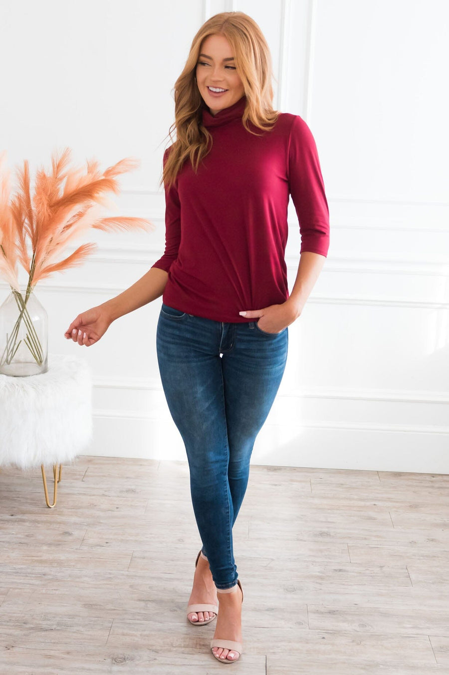 Simple Yet Perfect Modest Turtleneck Top